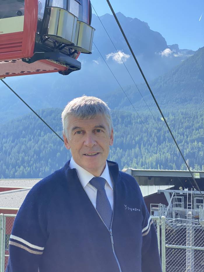 Andri Lansel, Verwaltungsratspräsident der Bergbahnen Scuol, freut sich auf die neue Bergstation.