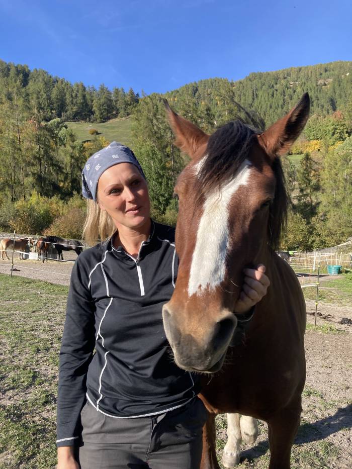 Samuela Duschletta mit ihrem Lieblingspferd.