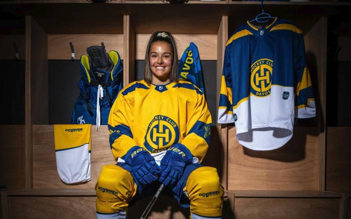 Die Senterin Sandra Schmidt spielt neu für die HCD Ladies.