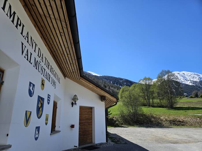 Der Schiesstand im Val Müstair; einer der Wettkampfstandorte des Kantonalschützenfests.