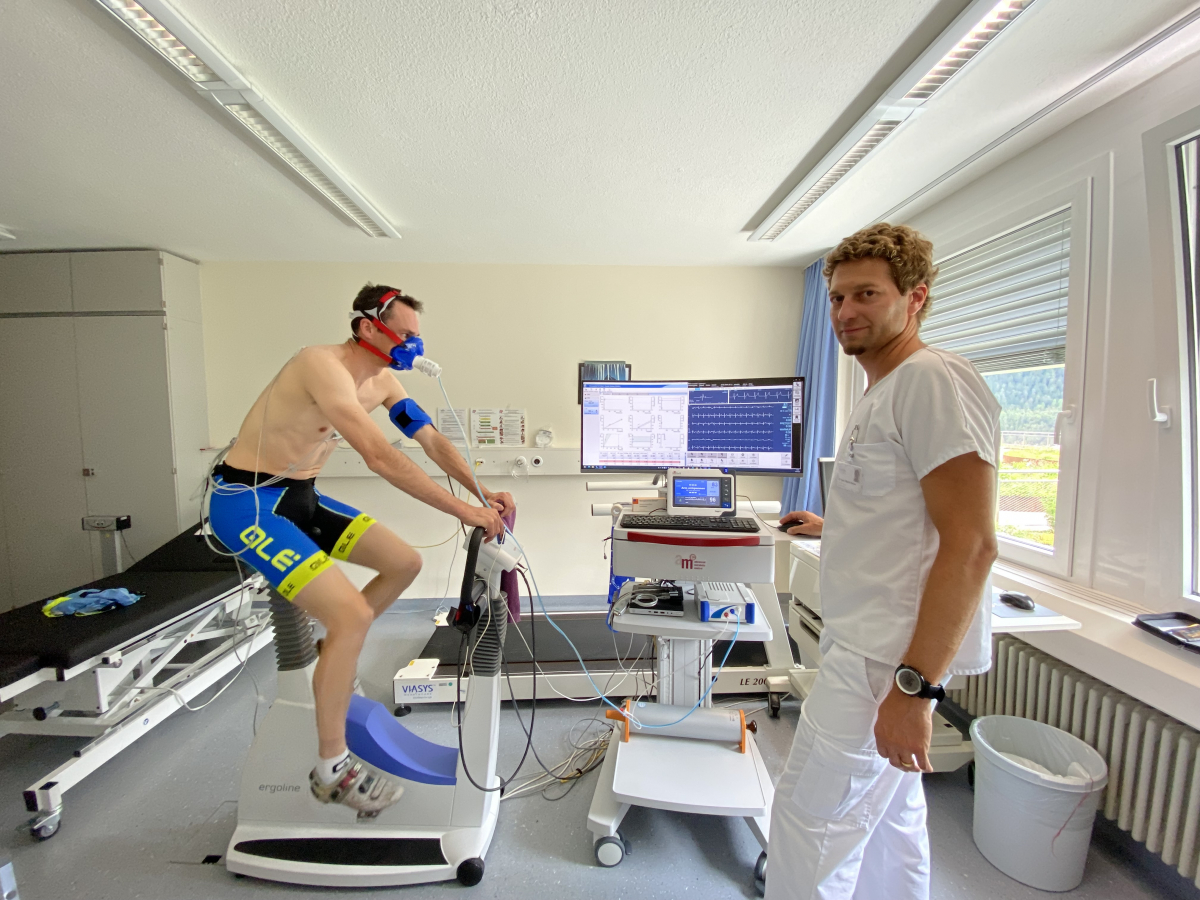 Dr. med. Marek Nemec führt am Ospidal auch Belastungstests durch.