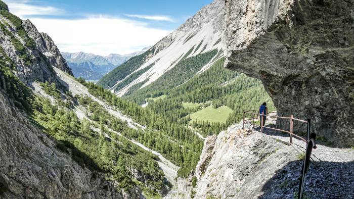 Auch ein kühler Ort: die Val d’Uina-Schlucht.