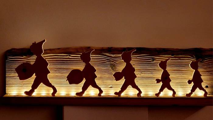 Das Schellen-Ursli Wandbild: eines der Lieblingsmotive des Künstlers.