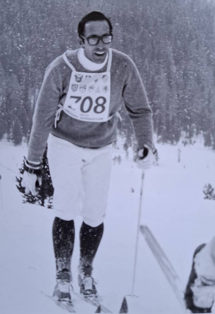 Giovanni Mathis war am ersten Engadin Skimarathon dabei, viele weitere sollten noch folgen.