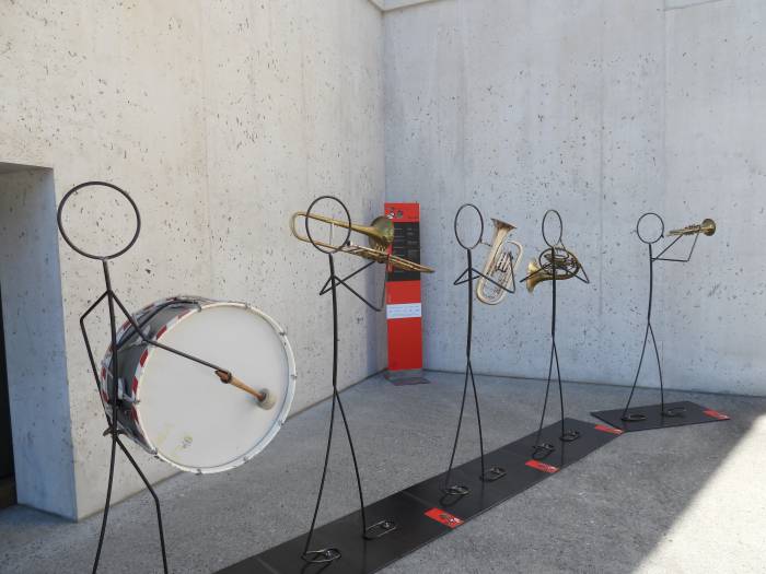 Musikanten beim Nationalparkzentrum in Zernez