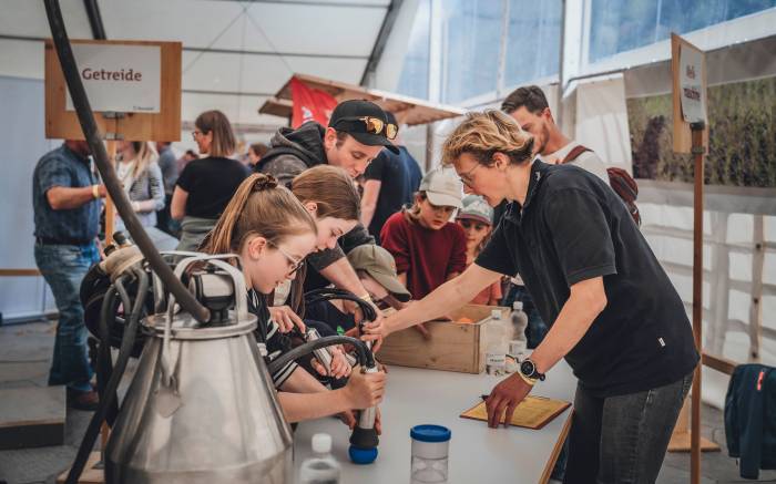 Die Familienolympiade bedeutet Spiel und Spass und Wettbewerb.