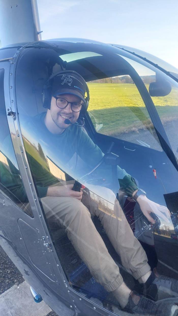 Gianluca Mayer wollte Helikopterpilot werden.