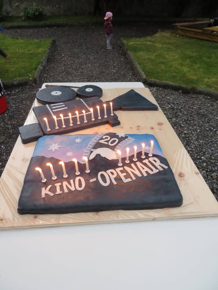 Geburtstagstorte 20 Jahre Nationalpark Kino-Openair.