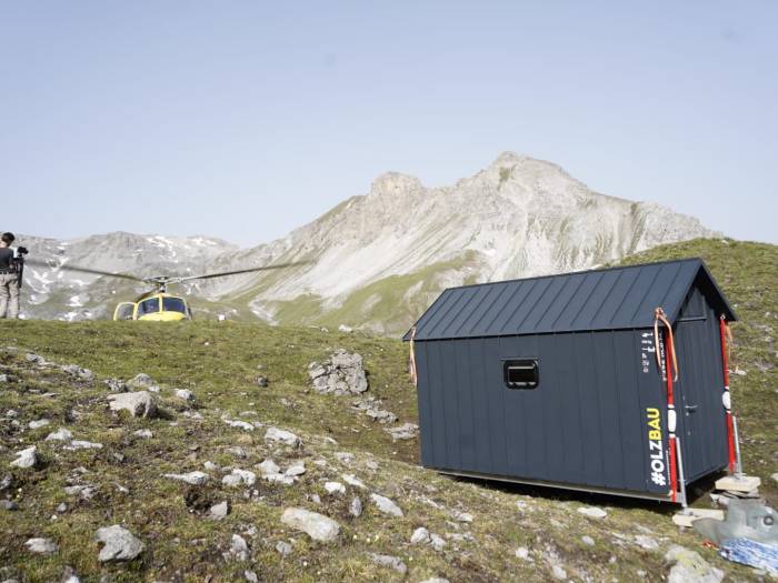 Die mobile Alphütte ist ein Raumwunder.