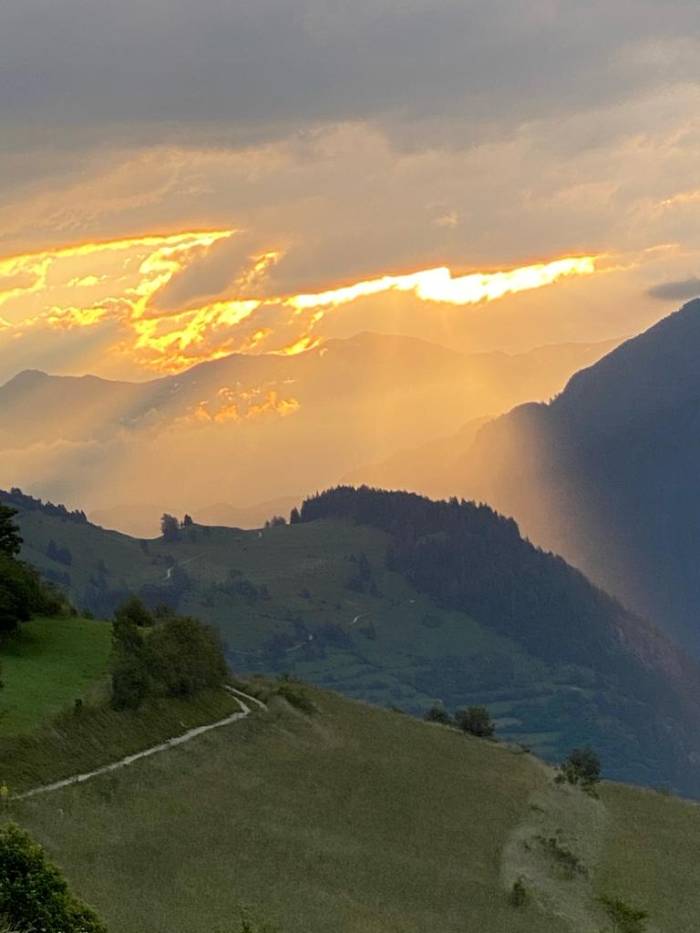 Atemberaubende Aussicht und Stimmung vom Lieblingsort aus.